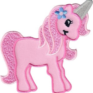 Aplike Ütü İle Yapışan Unicorn Pembe Arma 4x4 cm