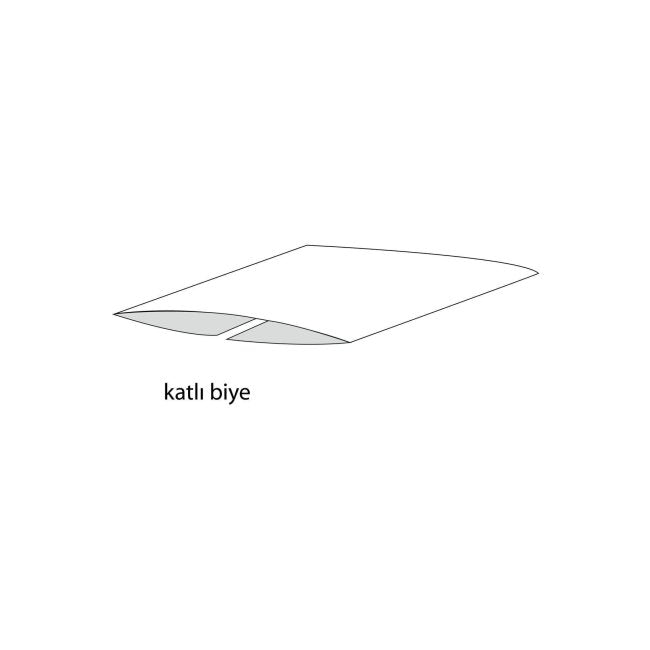Biye Çiçekli Katlı A01 Mavi 2 cm 25 Metre %65 Koton %35 Polyester