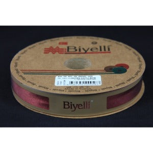 Biye Saten Katlı 059 Koyu Kiremit 2 cm 25 Metre %100 Polyester