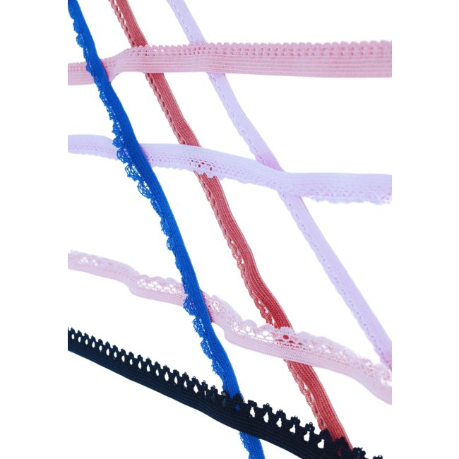 Çamaşır Lastiği Dantelli 1 cm 1 Metre Sarı
