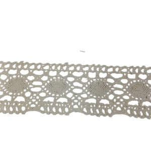 Kopanaki Dantel en 5 cm Badem Model Krem 10 Metre