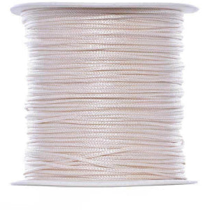Paraşüt İpi, Bileklik-Kolye örgü ipi 1 mm 50 metre Ekru