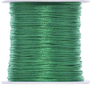 Paraşüt İpi, Bileklik-Kolye örgü ipi 1 mm 50 metre Yeşil