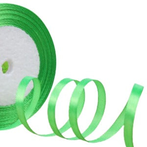 Saten Kurdele 1 cm 10 Metre Fıstık Yeşili