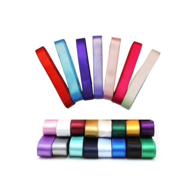 Saten Kurdele 3 cm 10 Metre Toz Pembe