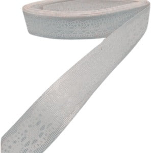 Tafta Dantel Görünümlü Kurdele Gri 25 mm 1 Metre