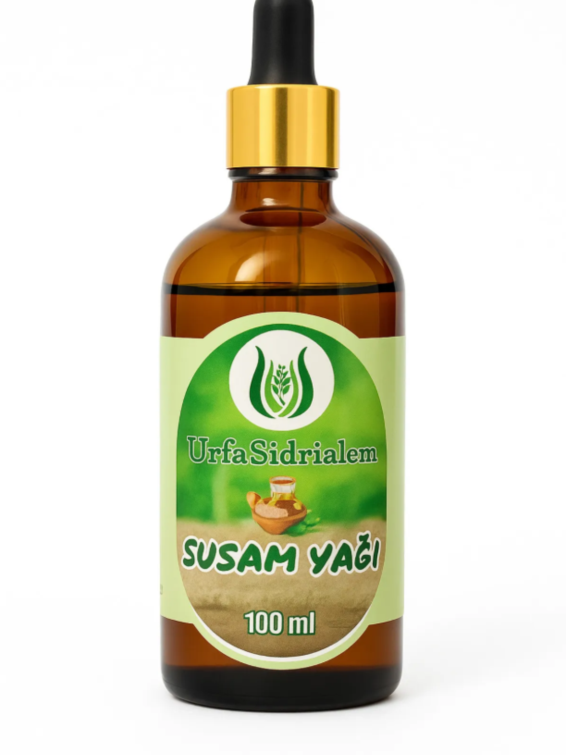 %100 Doğal Soğuk Sıkım Saf Susam Yağı – 100 ml | Cilt, Saç ve Vücut Bakımı için Bitkisel Bakım Yağı