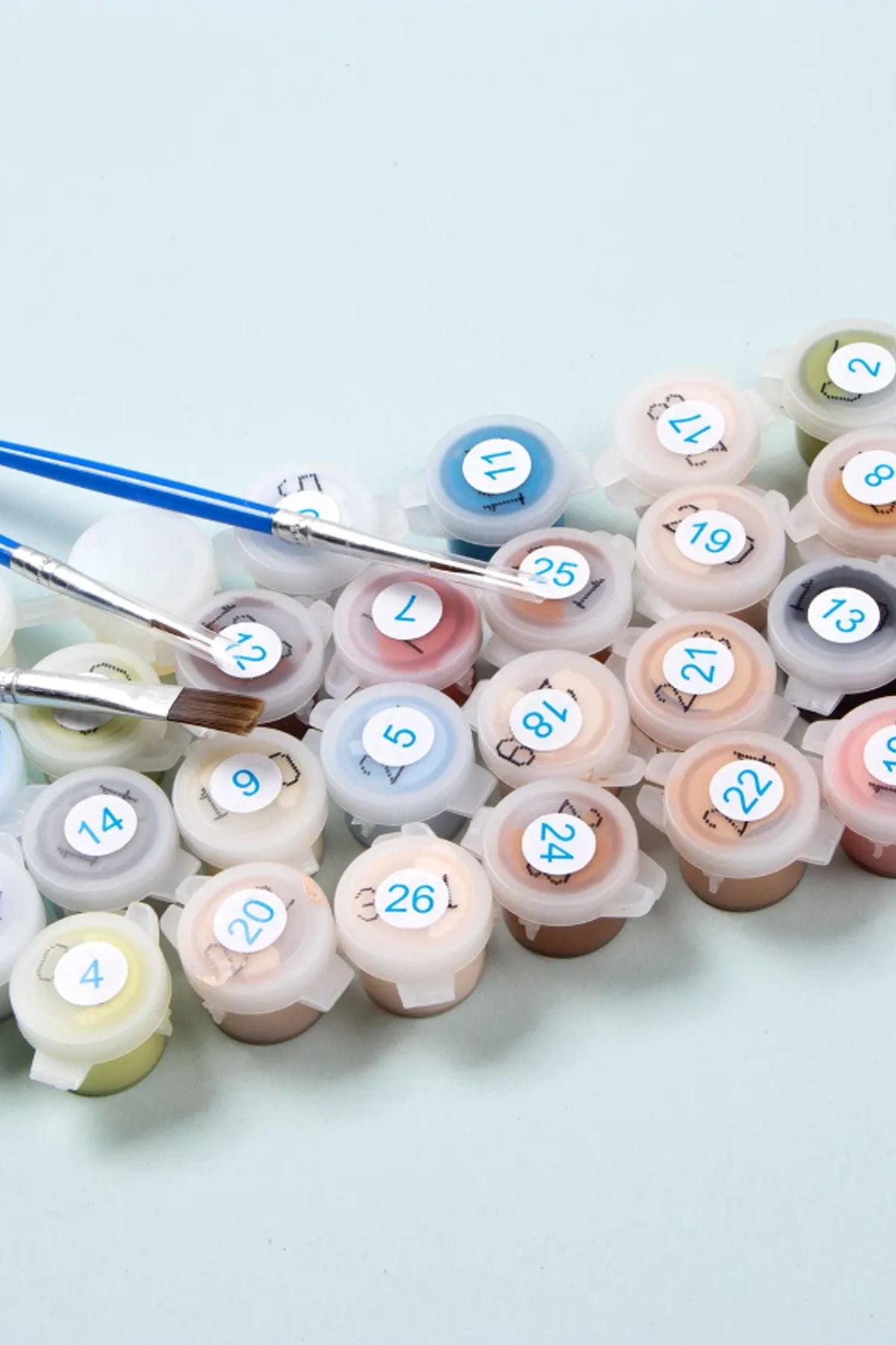 Akrilik Boya Seti 60 Renk + 6’lı Fırça Seti – (5 ml x 60 Renk)