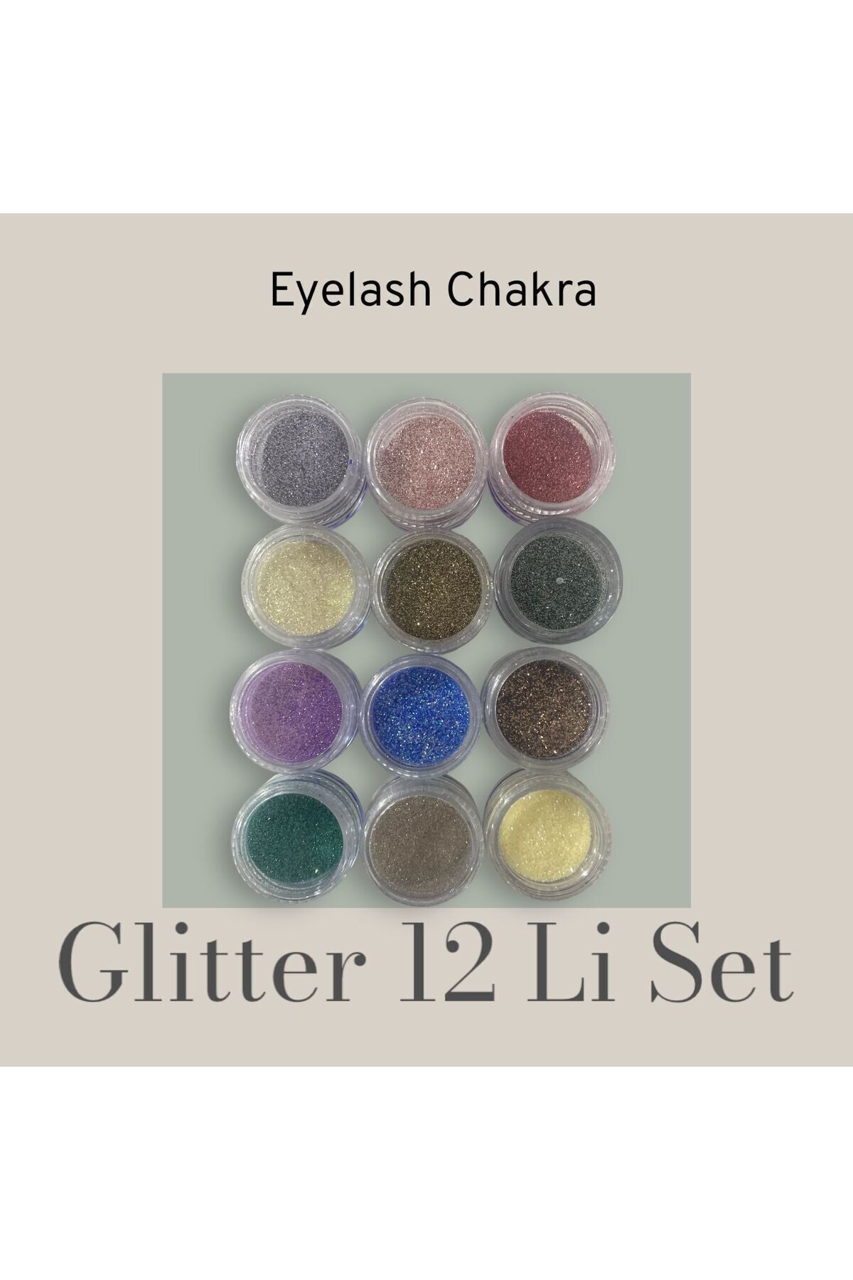 Glitter Sim Far 12'li – Yüz ve Vücut için Parıltılı Sim Göz Farı