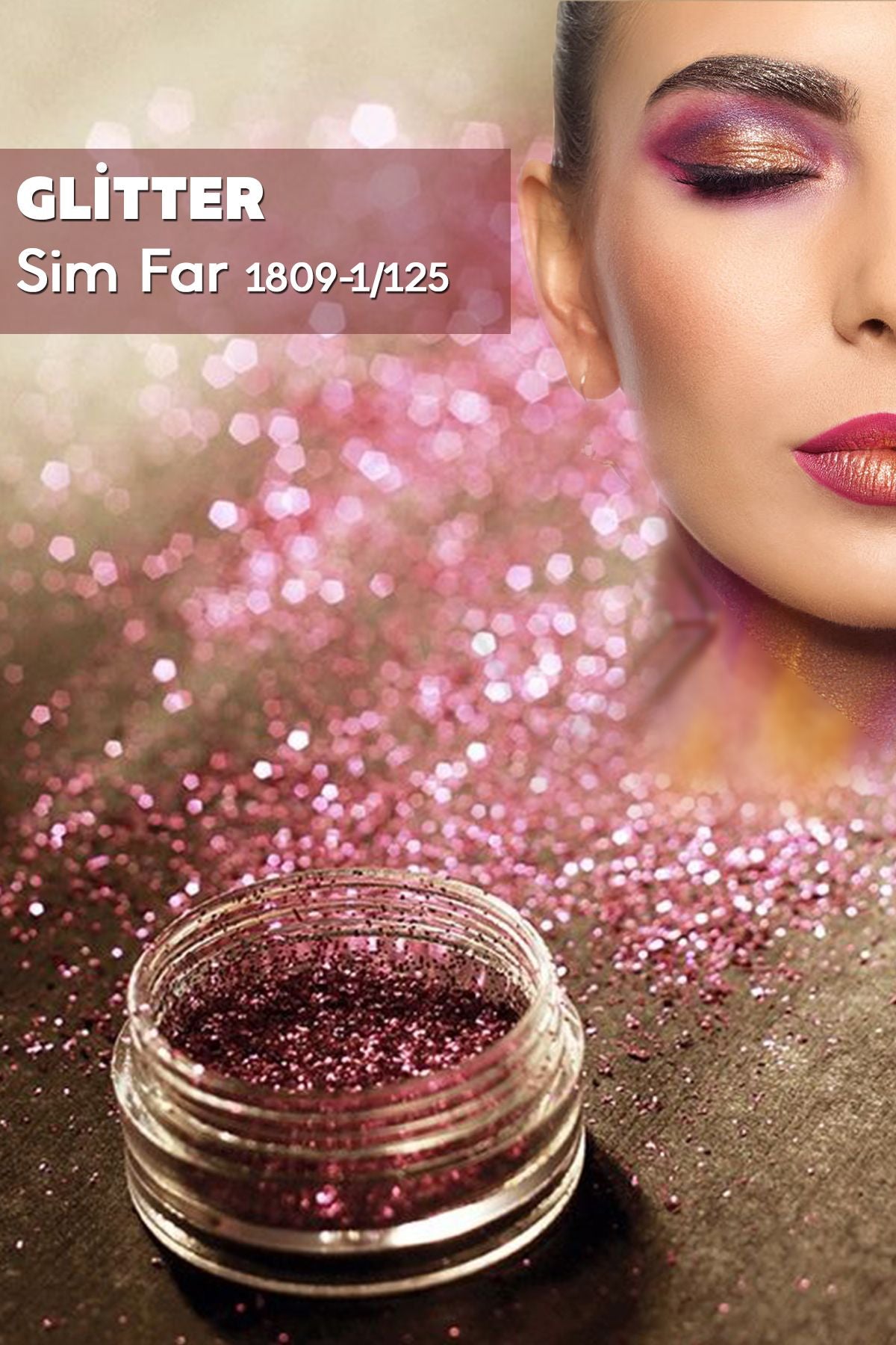 Glitter Sim Far – Yüz ve Vücut için Parıltılı Sim Göz Farı 5302-1/125
