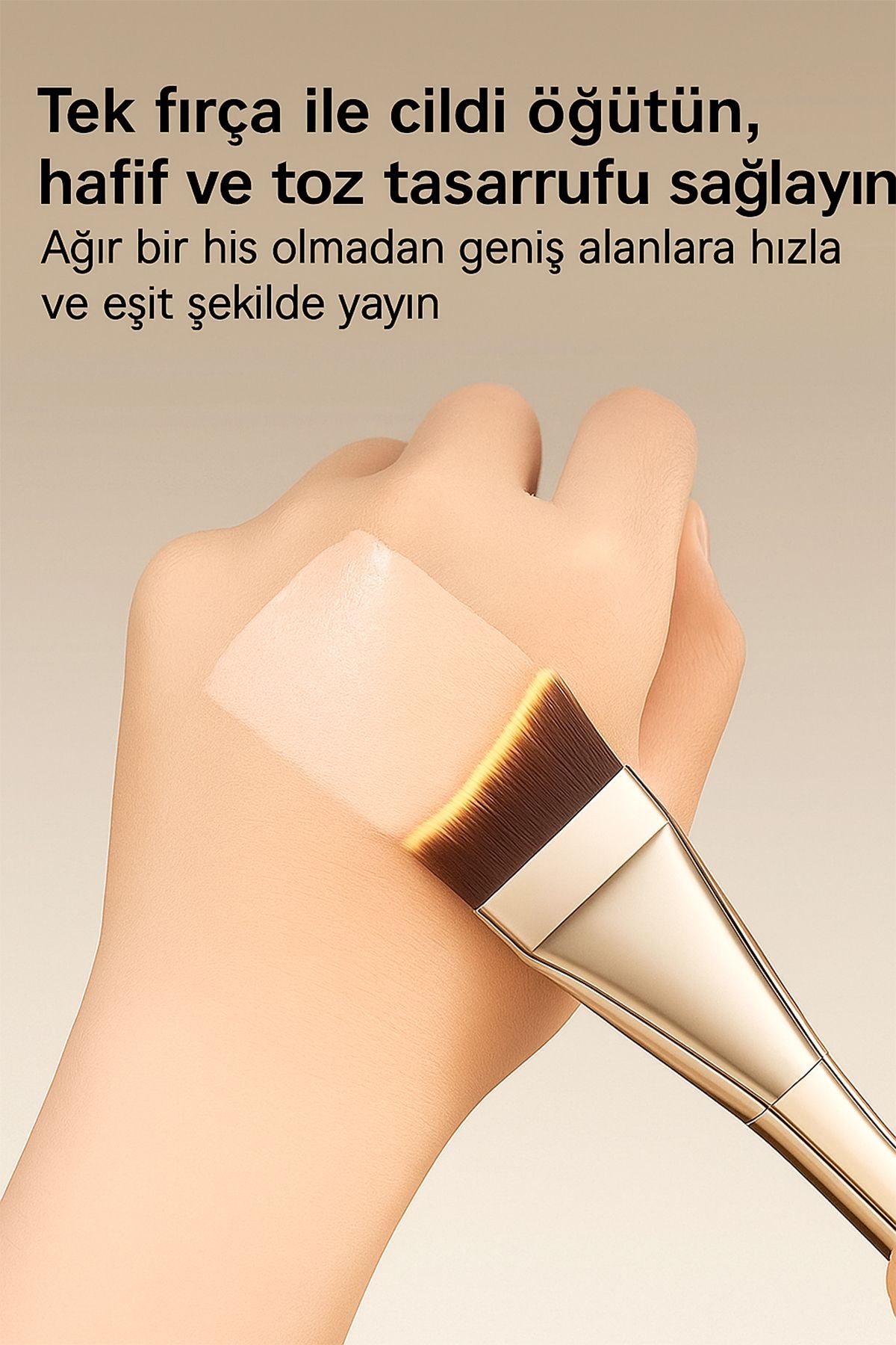 Yüksek Kaliteli PBT Fiber Kıllı İz Bırakmayan Makyaj Fırçası