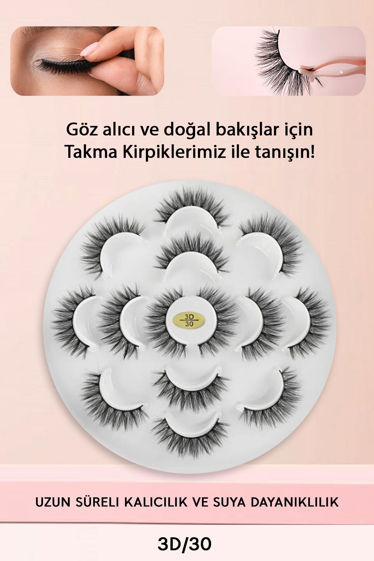 Takma Kirpik 3D Etkili – Günlük ve Özel Günler İçin İdeal 3D307li