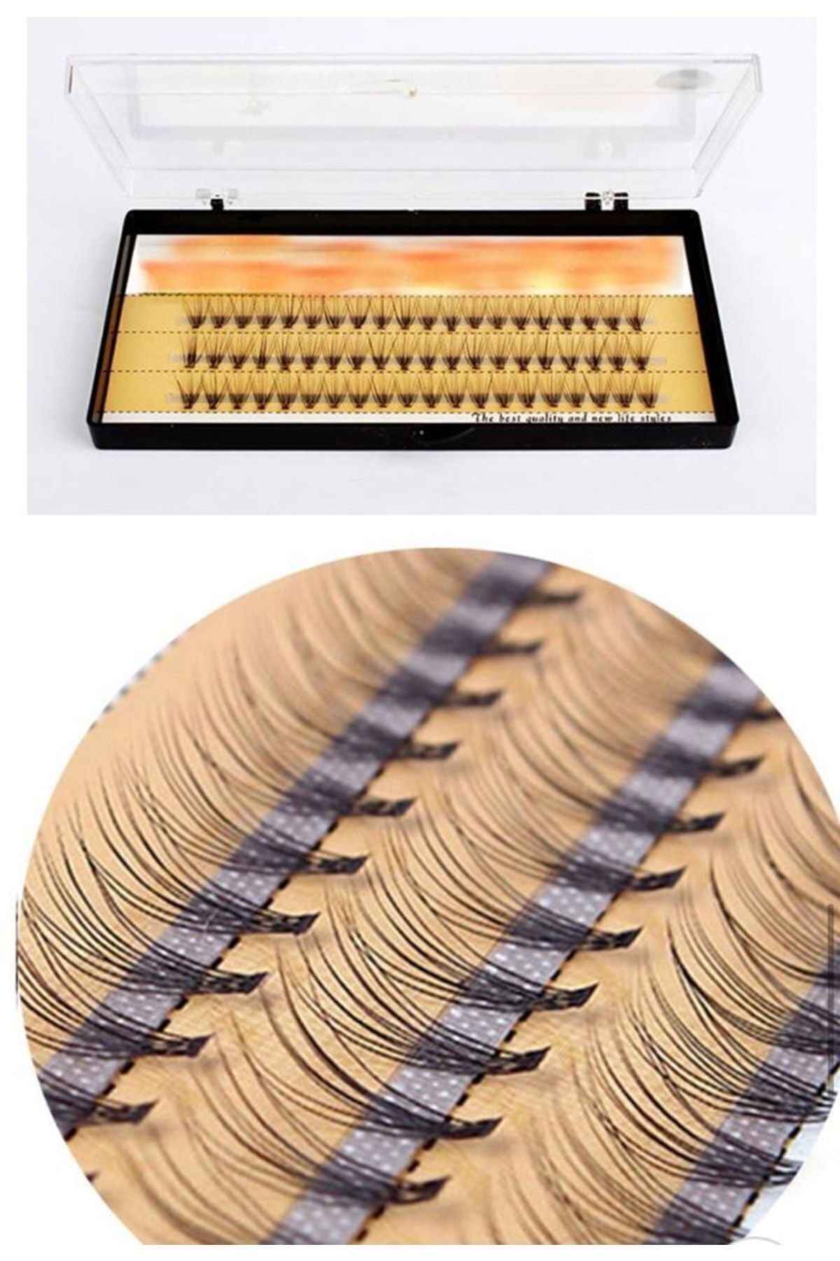 Standart 12 mm Tekli Takma Kirpik Gerçek Kıl