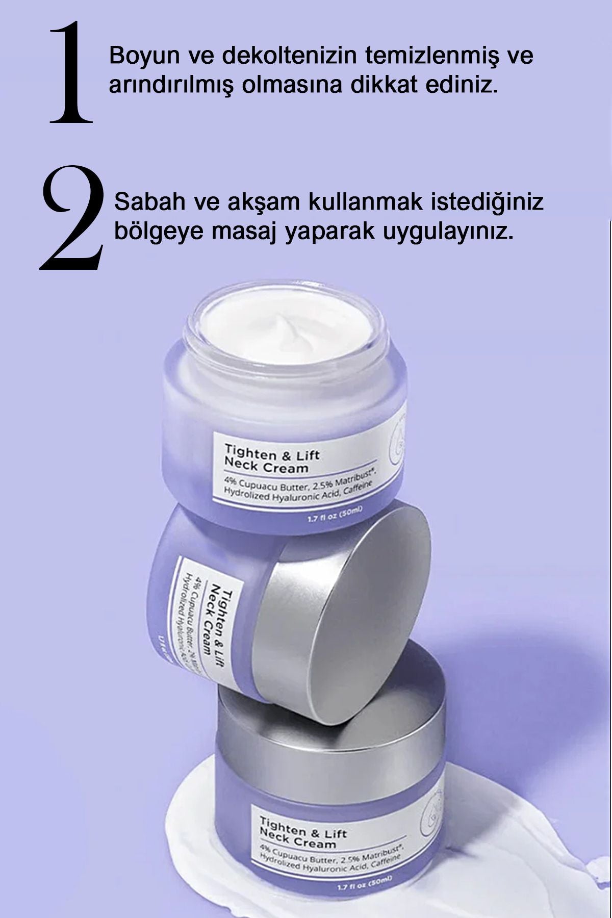 Anti-Aging Krem – Nemlendirici ve Kırışıklık Karşıtı Yüz & Boyun Bakım Kremi