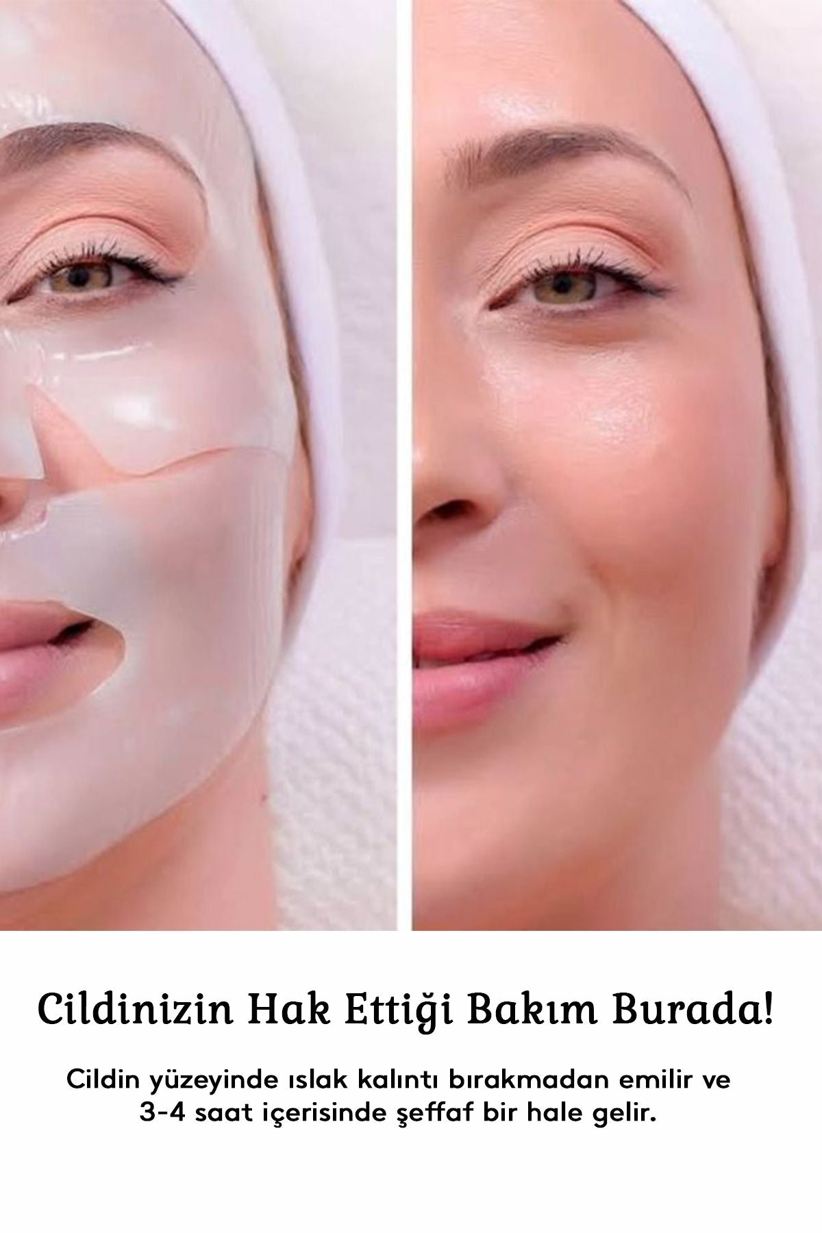 Şeffaflaşan Bio Kolajen Cilt Maskesi – Anında Parlaklık ve Nemlendirme