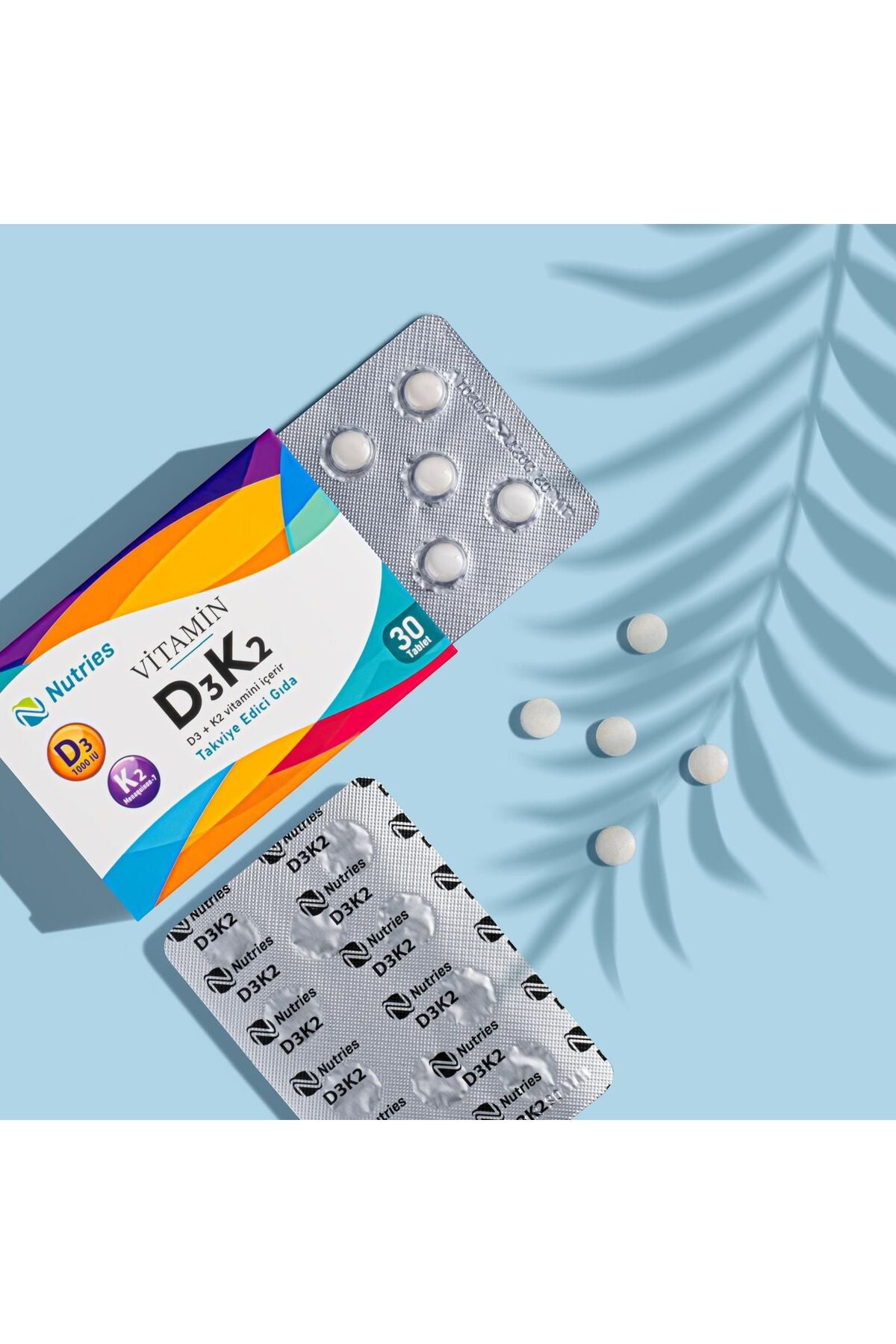 D3K2 Vitamin Takviyesi 30 Tablet – 3’lü Ekonomik Set