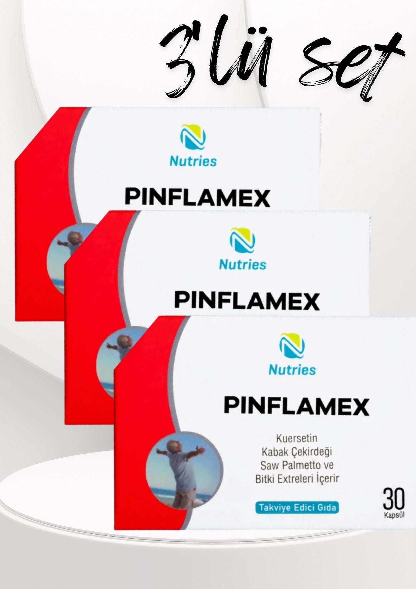 Pinflamex Eklem Destek Kapsülü 30’lu – 3’lü Ekonomik Set