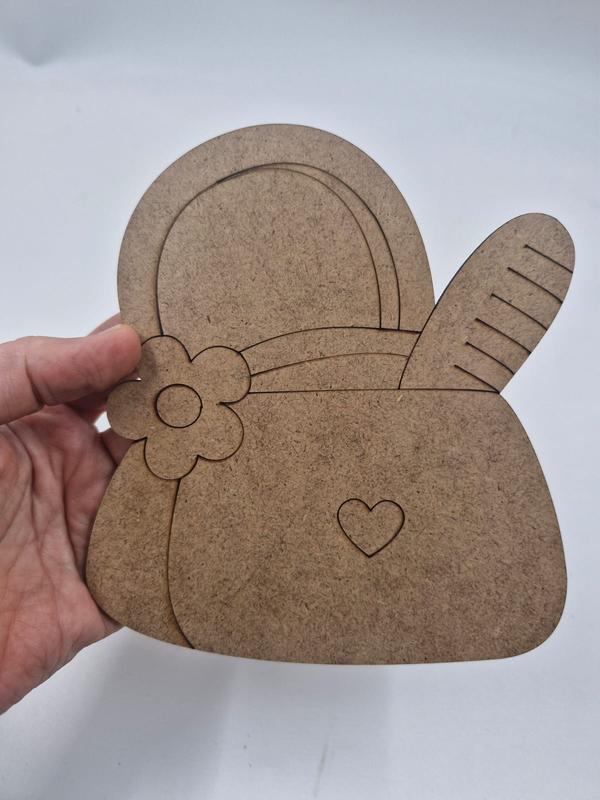 1 Adet Sevimli Çanta Ahşap Boyama Okul Diy Etkinlik Aktivite Sanat 15 cm x 13 cm