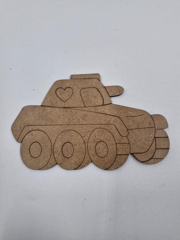 1 Adet Sevimli Zırhlı Araba Ahşap Boyama Okul Diy Etkinlik Aktivite Sanat 15 cm x 10 cm