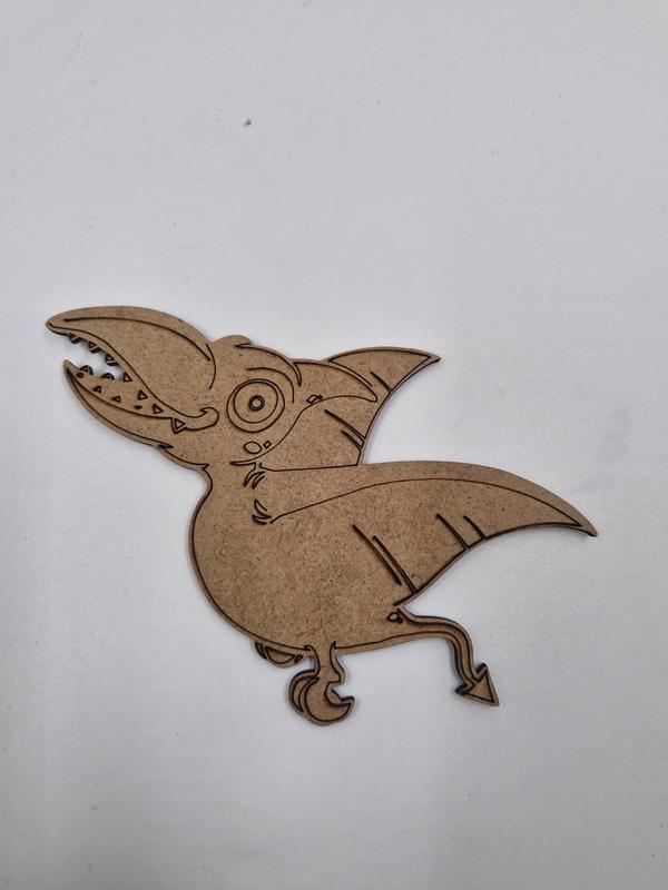 1 Adet Sevimli Dinozor Model 5 Ahşap Boyama Okul Diy Etkinlik Aktivite Sanat 15 cm x 10 cm