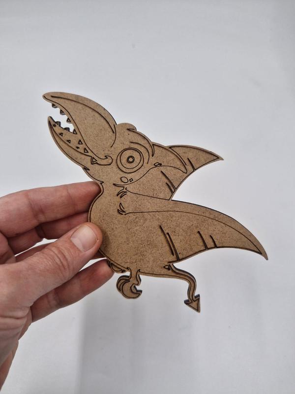 1 Adet Sevimli Dinozor Model 5 Ahşap Boyama Okul Diy Etkinlik Aktivite Sanat 15 cm x 10 cm