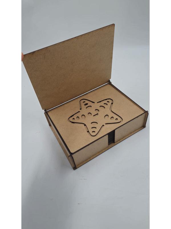 Ahşap Montessori Deniz Hayvanları Çizim Seti Kutulu 18 Adet