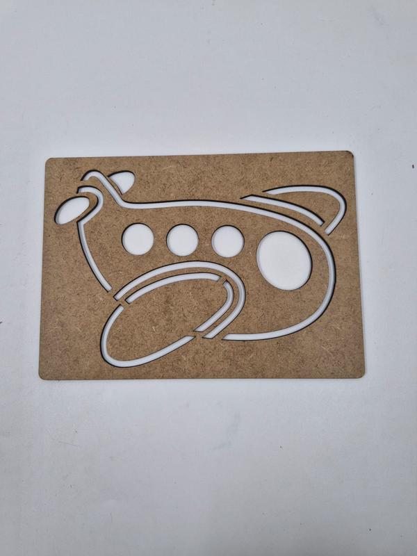 1 Adet Uçak Ahşap Montessori Çizim Okul Dıy Etkinlik Aktivite Sanat 21 cm x 15 cm