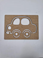 1 Adet Araba Ahşap Montessori Çizim Okul Dıy Etkinlik Aktivite Sanat 21 cm x 15 cm