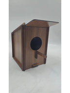 Ahşap Kuş Yuvası Evi Ceviz 16 cm x 16 cm x 20 cm