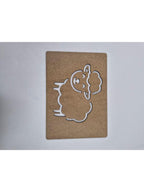 1 Adet Kuzu Ahşap Montessori Çizim Okul Dıy Etkinlik Aktivite Sanat 21 cm x 15 cm