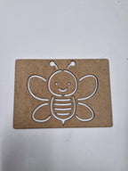 1 Adet Arı Ahşap Montessori Çizim Okul Dıy Etkinlik Aktivite Sanat 21 cm x 15 cm