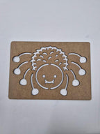 1 Adet Örümcek Ahşap Montessori Çizim Okul Dıy Etkinlik Aktivite Sanat 21 cm x 15 cm