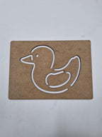 1 Adet Ördek Ahşap Montessori Çizim Okul Dıy Etkinlik Aktivite Sanat 21 cm x 15 cm