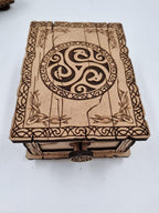 Ahşap Dekoratif Çekmeceli Kutu 16 cm x 12 cm x 8 cm