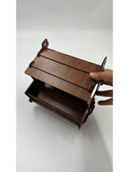 Ahşap Kuş Yuvası Evi Ceviz 20 cm x 15 cm x 22 cm