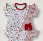 3-6 6-9 9-12 Ay Melek Kız Nakışlı Bandanalı Kısa Kollu Sweatli Şortlu 3lü Kız Bebek Takımı