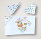 Love Zürafa Nakışlı %100 Cotton Antibakteriyel 10lu Zıbın Takımı Hastane Çıkışı