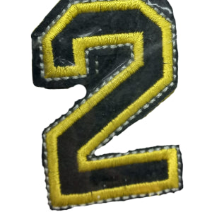 Aplike Ütü İle Yapışan 2 Rakamı Arma 2x4 cm
