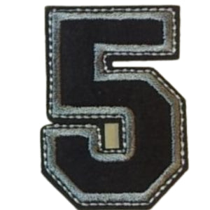 Aplike Ütü İle Yapışan 5 Rakamı Arma 4x4 cm