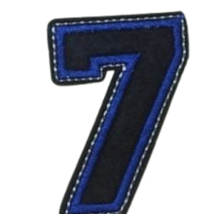 Aplike Ütü İle Yapışan 7 Rakamı Arma 2x5 cm