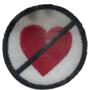 Aplike Ütü İle Yapışan Kalp Girilmez Arma 3 cm