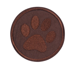 Aplike Ütü İle Yapışan Koyu Kahve Pati Arma 5 cm