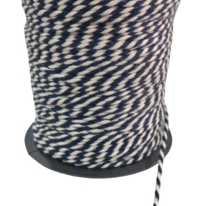 Bileklik ipi, Hediye Paketleme ipi, Şans, Bereket, Aşk, Şifa, Güç 10 mm Pamuk 10 metre Lacivert