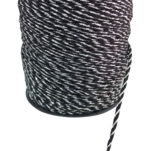 Bileklik ipi, Hediye Paketleme ipi, Şans, Bereket, Aşk, Şifa, Güç 5 mm Pamuk 5 metre Siyah