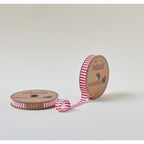 Biye Kalın Çizgili Katlı F03 Kırmızı 2 cm 25 Metre %65 Koton %35 Polyester