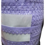 Çamaşır Lastiği Dantelli 1 cm 1 Metre Lila