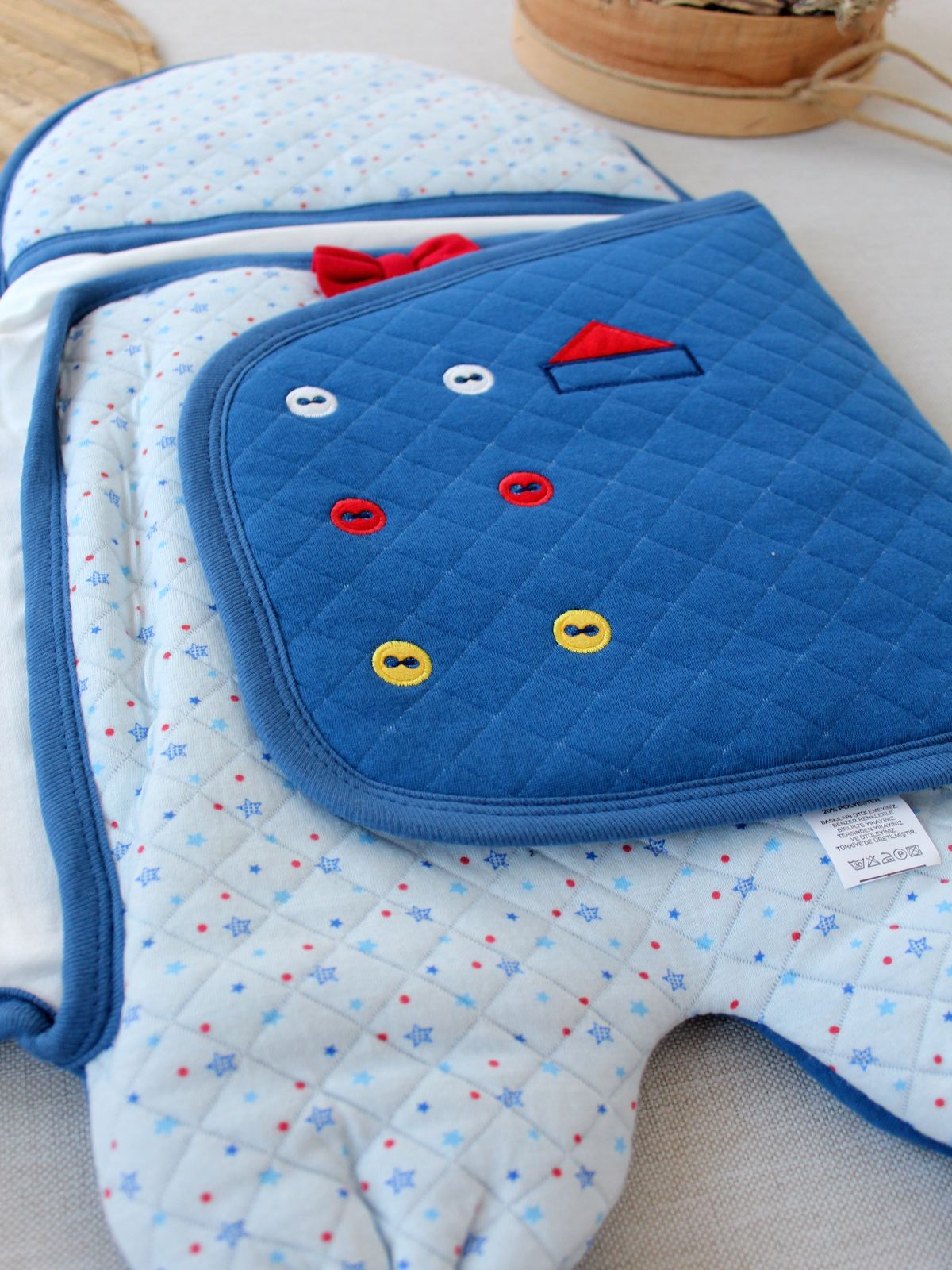 Yenidoğan Açılır Kucaklı Smokin Ayaklı Erkek Bebek Kundak