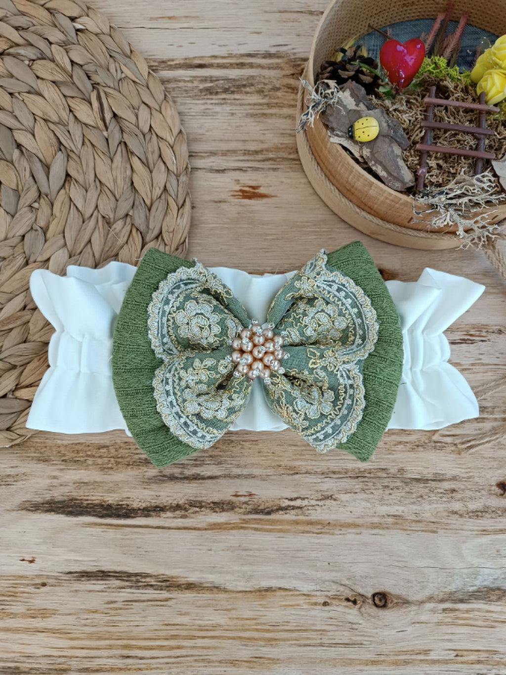 Yenidoğan Teri Cotton Taç Nakışlı Prizma Taş Kundak Bebek Battaniyesi