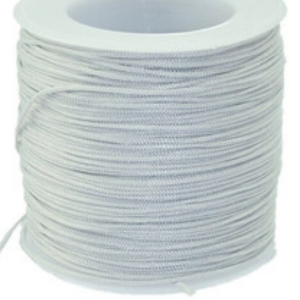 Paraşüt İpi, Bileklik-Kolye örgü ipi 1 mm 50 metre Gri