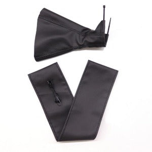 Tüm Araçlara Uyumlu Direksiyon Kılıfı Ve Vites Körüğü Siyah Deri Siyah Nakışlı